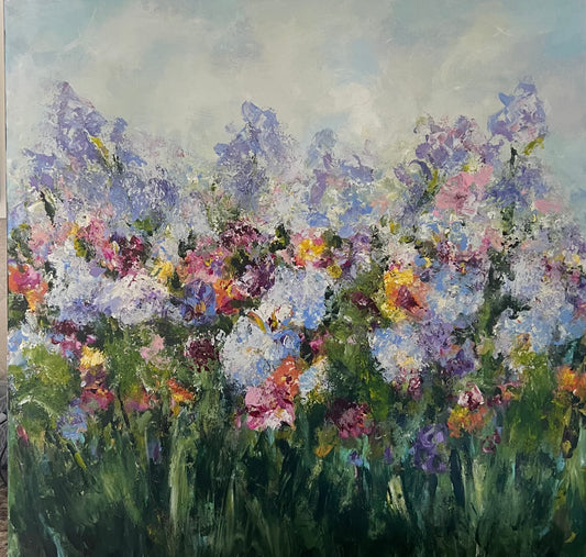 Hydrangeas in the Flower Garden